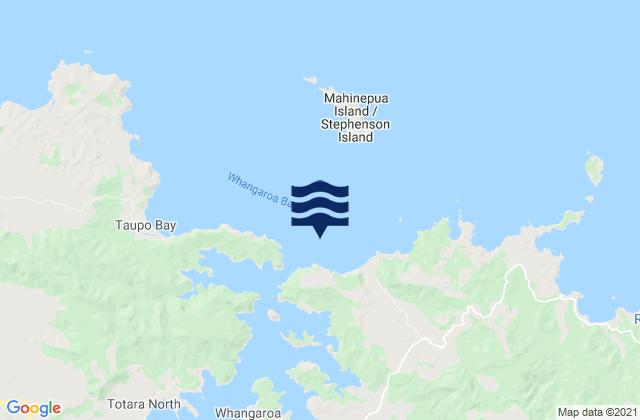 Mappa delle maree di Tauranga Bay, New Zealand