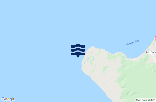 Mappa delle maree di Tauroa Lighthouse, New Zealand