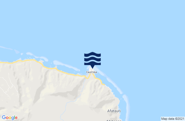 Mappa delle maree di Tautira, French Polynesia