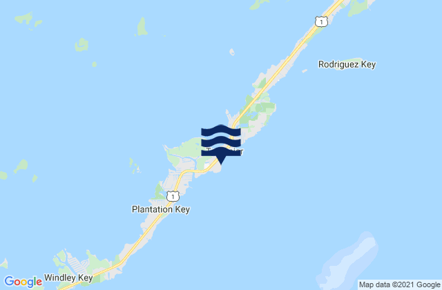 Mappa delle maree di Tavernier Harbor, United States