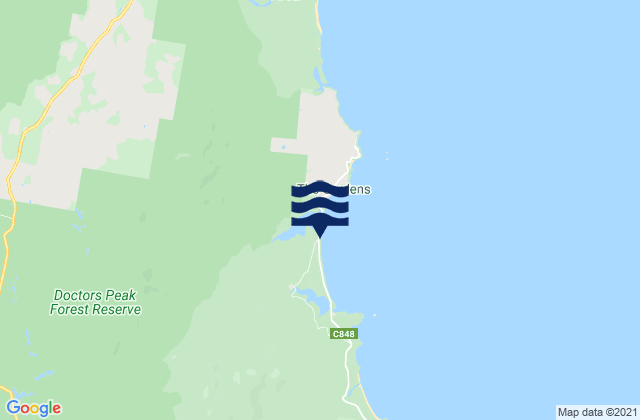 Mappa delle maree di Taylors Beach, Australia