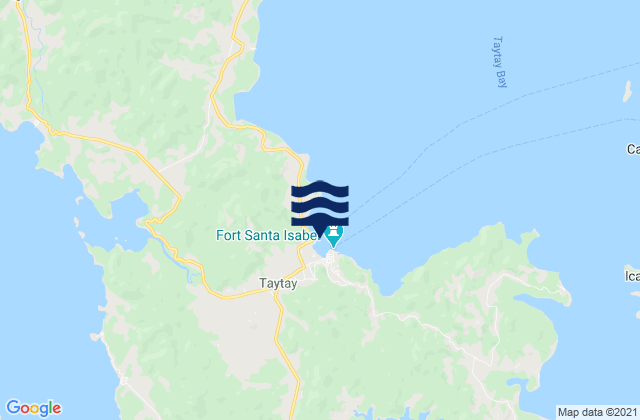 Mappa delle maree di Taytay, Philippines