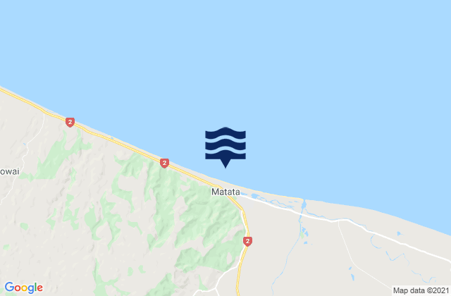 Mappa delle maree di Te Awa a te Atua Beach, New Zealand