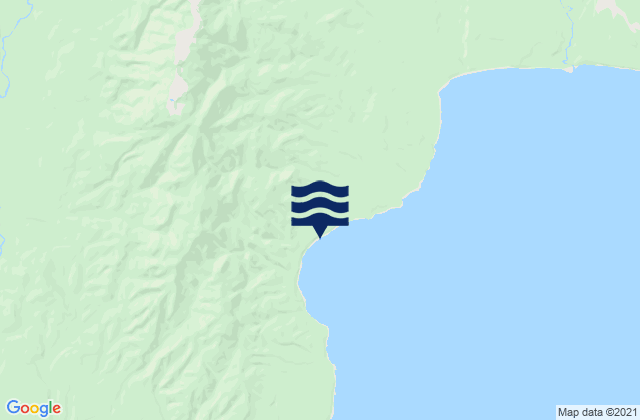 Mappa delle maree di Teal Bay, New Zealand