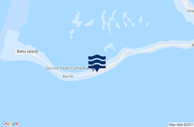 Mappa delle maree di Teaoraereke Village, Kiribati