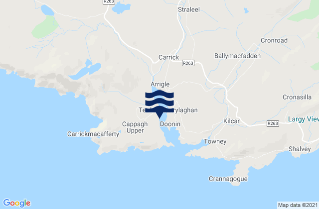 Mappa delle maree di Teelin Bay, Ireland