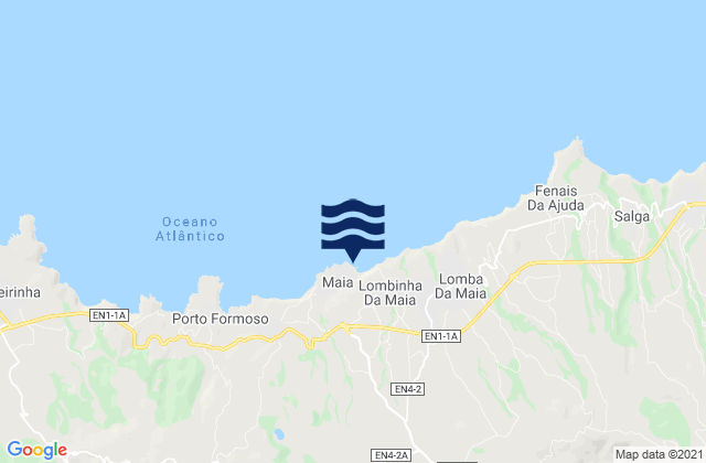 Mappa delle maree di Terceira - Santa Catarina, Portugal
