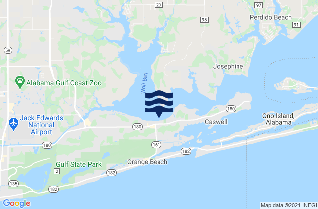 Mappa delle maree di Terry s Cove, United States