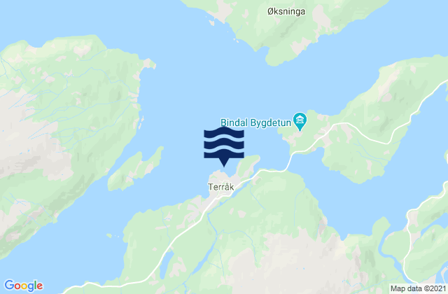 Mappa delle maree di Terråk, Norway