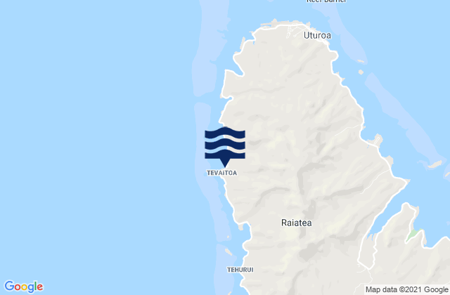 Mappa delle maree di Tevaitoa, French Polynesia