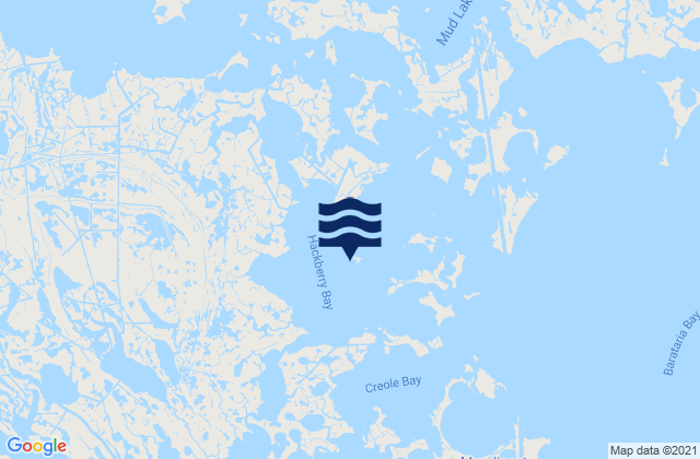 Mappa delle maree di Texaco Dock Hackberry Bay, United States