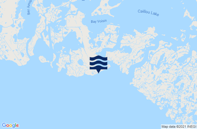 Mappa delle maree di Texas Gas Platform Caillou Bay, United States