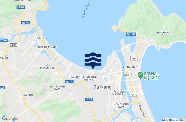Mappa delle maree di Thanh Khê, Vietnam