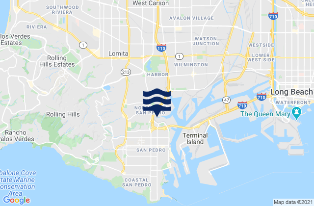 Mappa delle maree di The Battery Harbor, United States