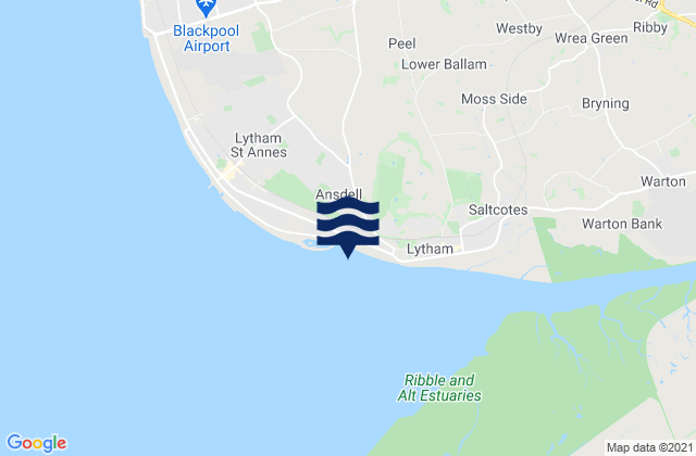 Mappa delle maree di The Cove, United Kingdom