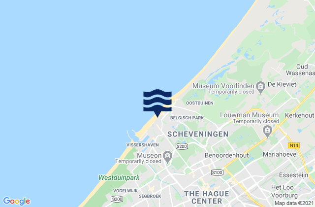 Mappa delle maree di The Hague, Netherlands