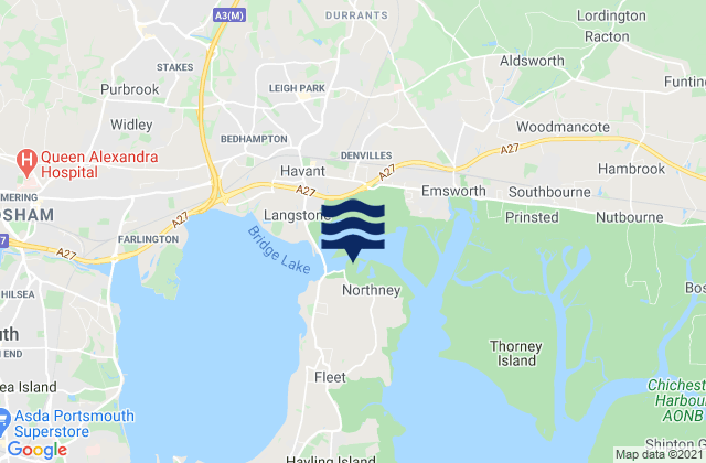 Mappa delle maree di The Harbour, United Kingdom
