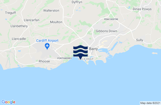 Mappa delle maree di The Knap Beach, United Kingdom