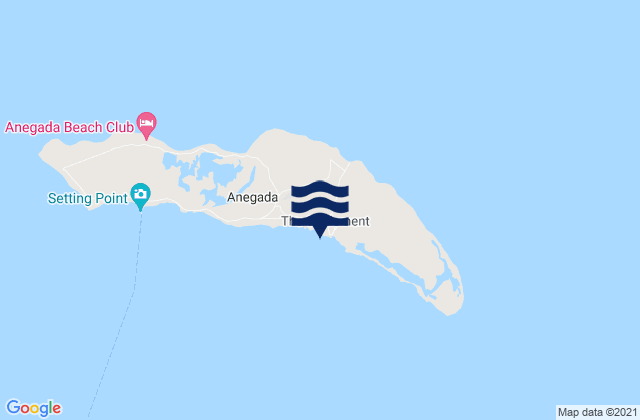 Mappa delle maree di The Settlement, British Virgin Islands