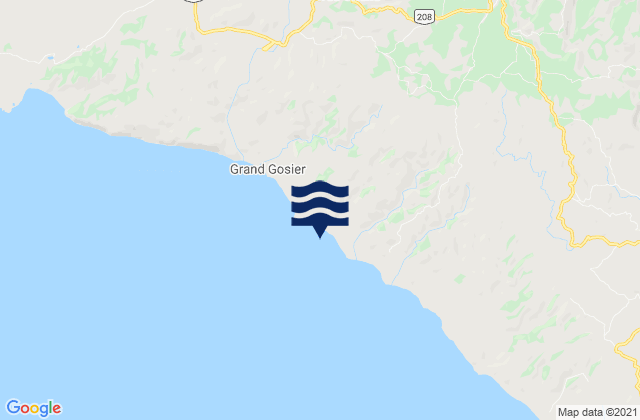Mappa delle maree di Thiotte, Haiti