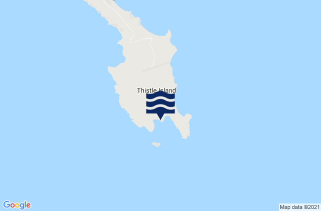 Mappa delle maree di Thistle Island, Australia