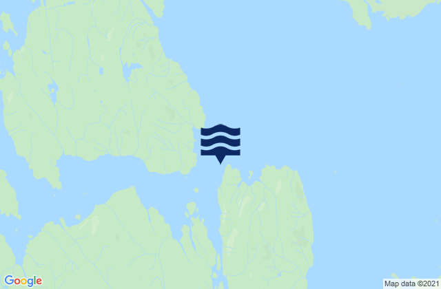 Mappa delle maree di Thorne Island, United States
