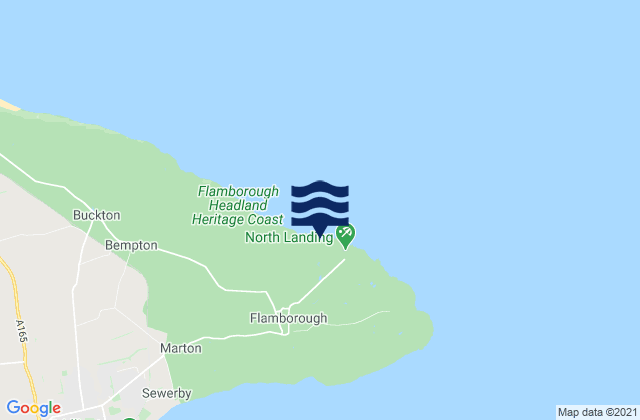 Mappa delle maree di Thornwick Bay Beach, United Kingdom