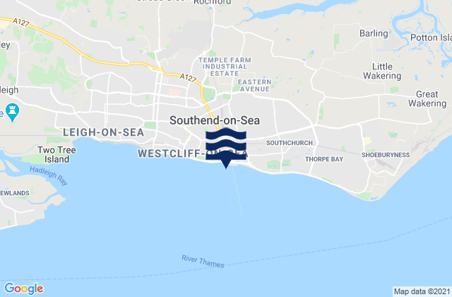 Mappa delle maree di Three Shells Beach, United Kingdom