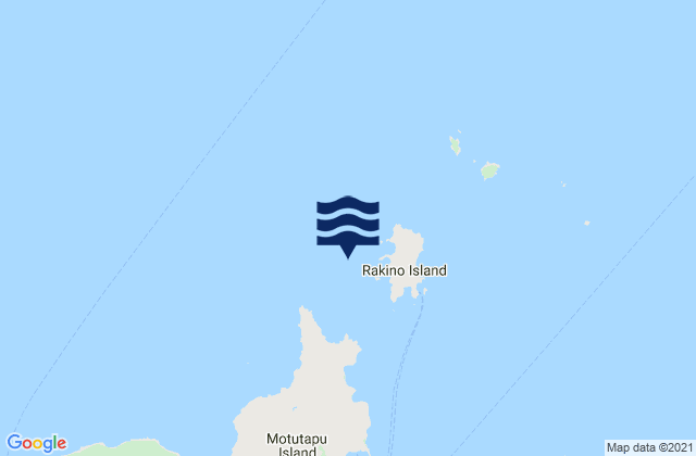Mappa delle maree di Three Sisters, New Zealand