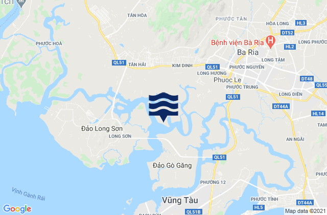 Mappa delle maree di Thành Phố Bà Rịa, Vietnam