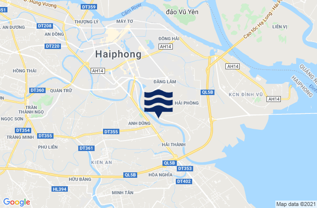 Mappa delle maree di Thành Phố Hải Phòng, Vietnam