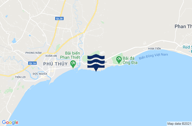 Mappa delle maree di Thành Phố Phan Thiết, Vietnam