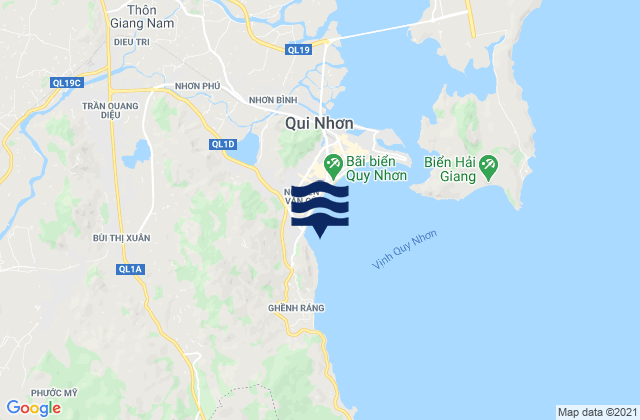 Mappa delle maree di Thành Phố Quy Nhơn, Vietnam
