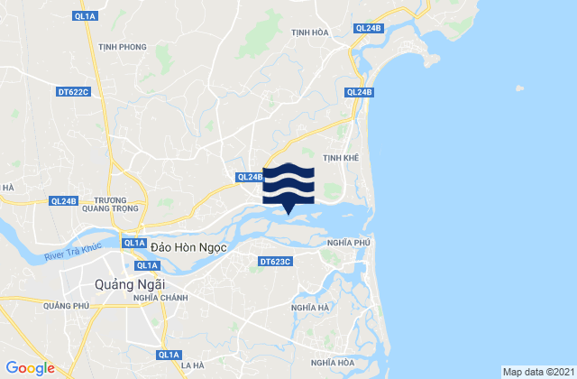 Mappa delle maree di Thành Phố Quảng Ngãi, Vietnam