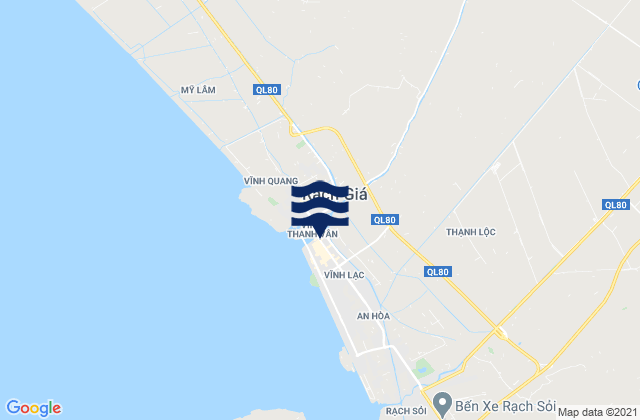Mappa delle maree di Thành Phố Rạch Giá, Vietnam