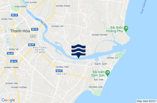 Mappa delle maree di Thành Phố Thanh Hóa, Vietnam
