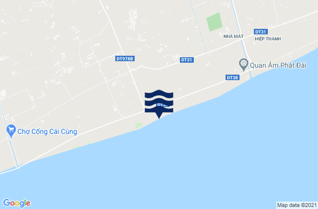 Mappa delle maree di Thị Trấn Hòa Bình, Vietnam