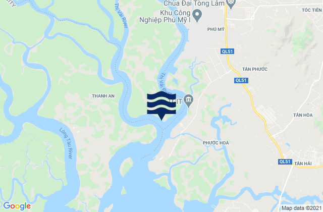 Mappa delle maree di Thị Trấn Phú Mỹ, Vietnam