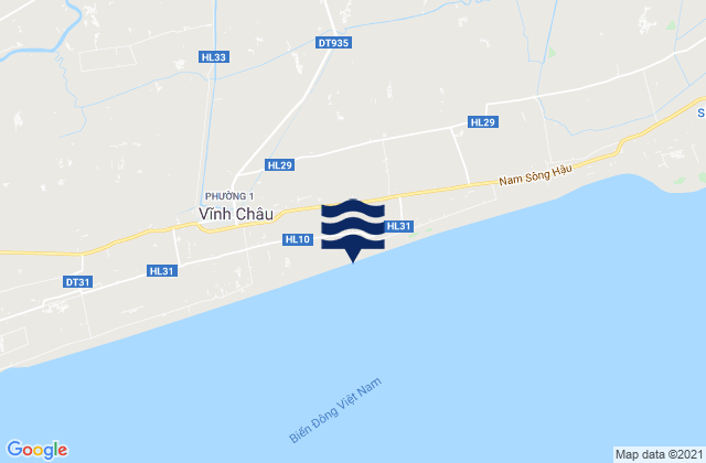 Mappa delle maree di Thị Xã Vĩnh Châu, Vietnam