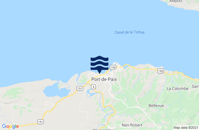 Mappa delle maree di Ti Port-de-Paix, Haiti