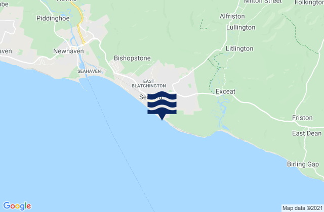 Mappa delle maree di Tidemills, United Kingdom