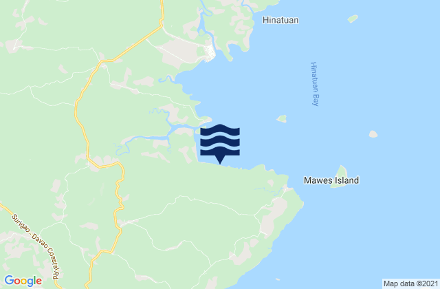Mappa delle maree di Tidman, Philippines