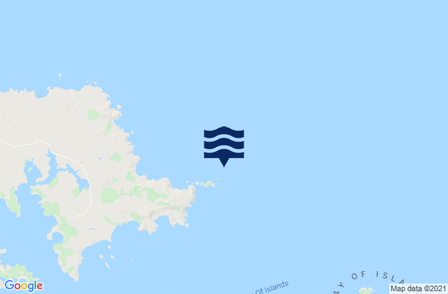 Mappa delle maree di Tikitiki Rock, New Zealand