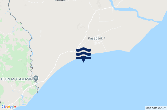 Mappa delle maree di Tilomar, Timor Leste