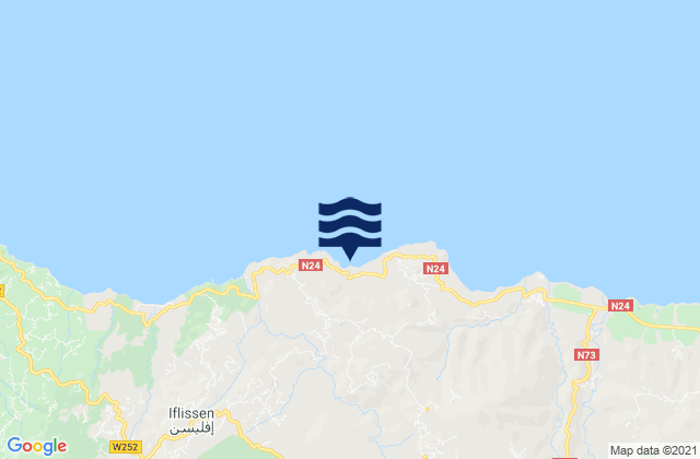 Mappa delle maree di Timizart, Algeria