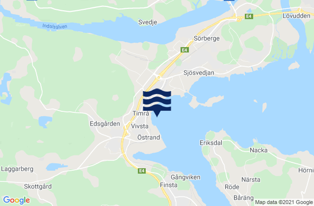 Mappa delle maree di Timrå, Sweden