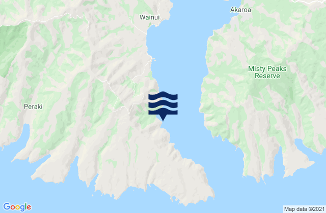 Mappa delle maree di Titoki or Little Tikao Bay, New Zealand