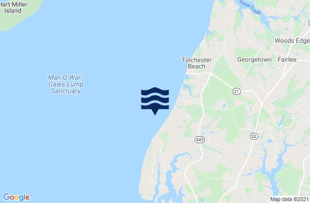 Mappa delle maree di Tolchester Channel Buoy 22, United States