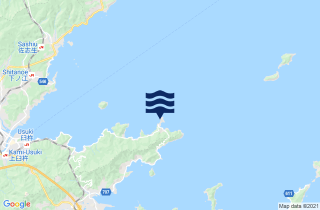 Mappa delle maree di Tomarigauti, Japan