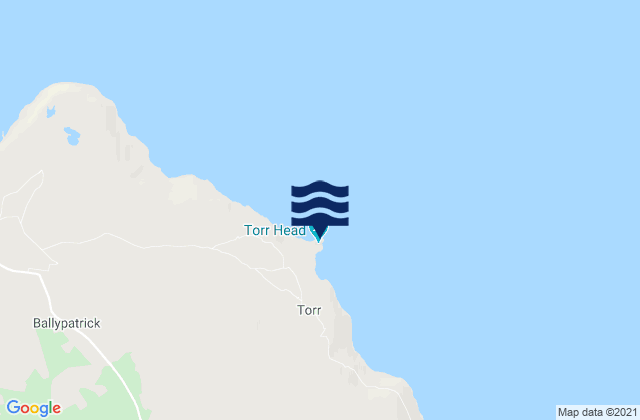 Mappa delle maree di Torr Head, United Kingdom